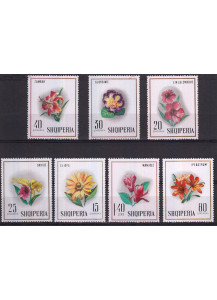 ALBANIA 1968 francobolli serie completa nuova 7 valori Yvert e Tellier 1097-103